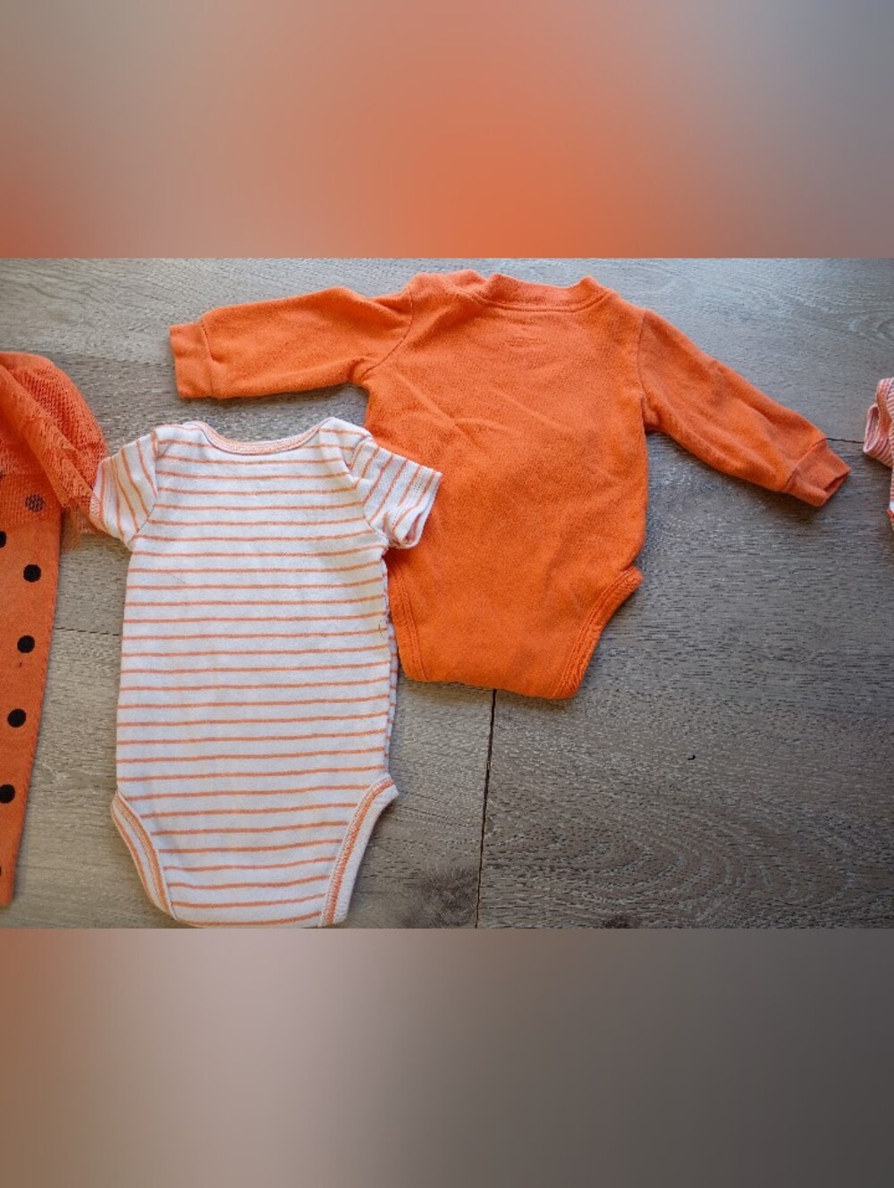 Baby Girl Halloween Pumpkin Outfit Sets 5 Piece Sz 3-6 months - Picture 4 of 9